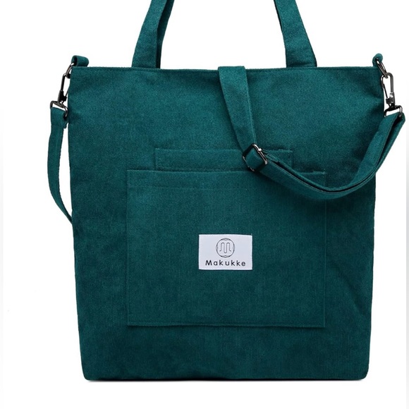 Handbags - Corduroy Tote / Crossbody Purse / Hobo Bag